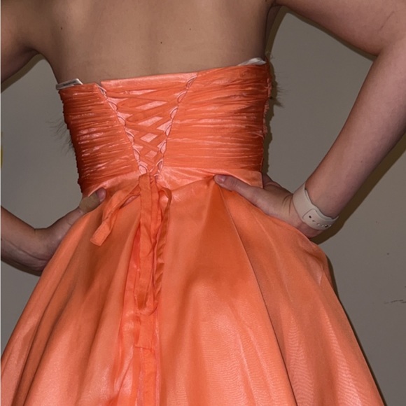 Short Coral Pink Semi Formal Dress! - Picture 4 of 10